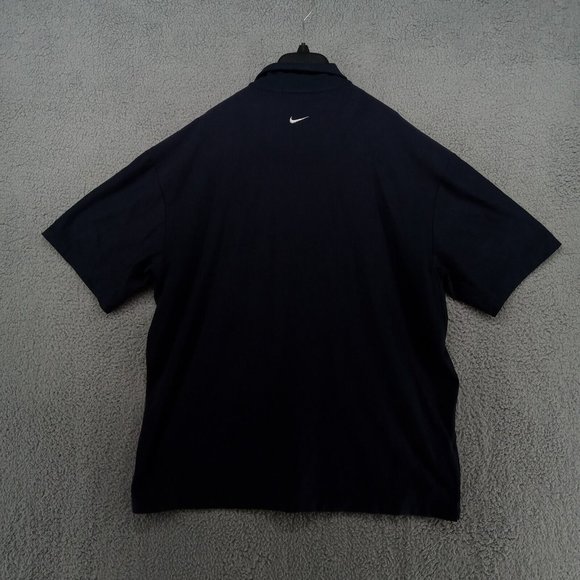 Nike Golf Shirt Mens XL Black Dri‎ Fit Performance Polo Short Sleeve Swoosh - Picture 4 of 8